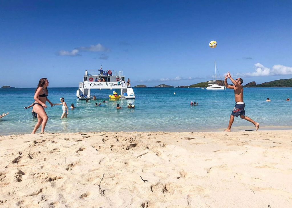Culebrita,island,culebra,puerto rico,beach,happy,catamaran,tour