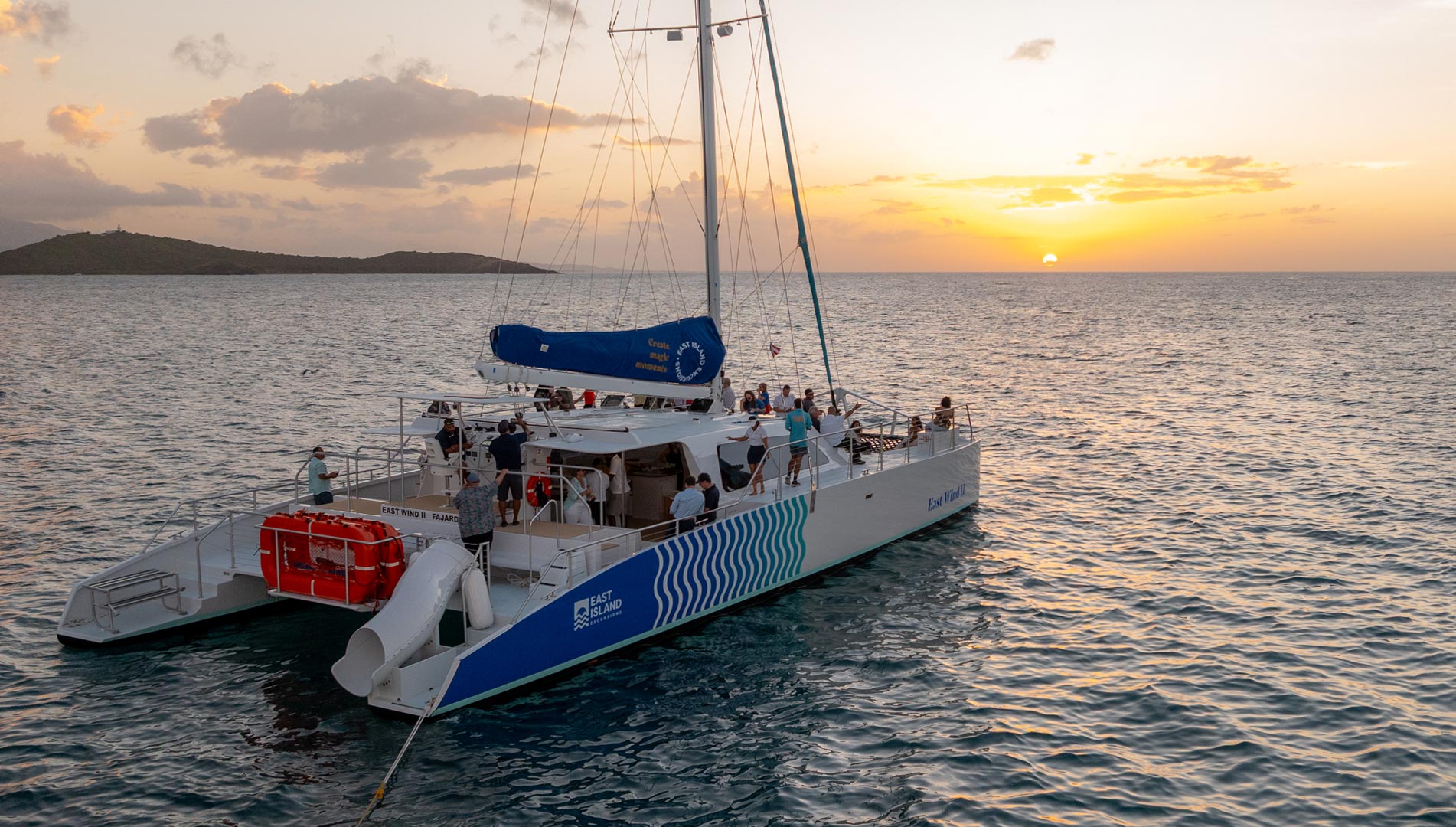 sunset sailing